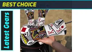 `BAIRBRE Poker Diamond King Golf Covers: Amazing Style & Ultimate Club Protection!
