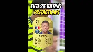FIFA rating predictions! #fifa23 #fifa #soccer #ronaldo #mbappe #haaland #messi #fifacard #shorts