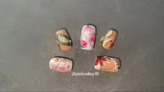 Nai; set 5 gel diy nailart  #snowflake #naildesigns #aesthetic #2026  #frenchnails