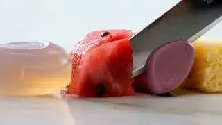 Slow Motion Cutting of 5 Vibrant Objects &ndash; Visual ASMR