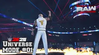 THE ROCK eröffnet RAW! - WWE 2K25 | Universe Mode [Deutsch] #01