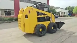 Chinese-made mini skid steer loader customizable CE/EPA brand new wheel loader. #skidsteerloader