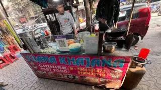 Tibetan Man Selling Double Egg Noodles | Chowmin | Momos | Recipe  #kolkata 