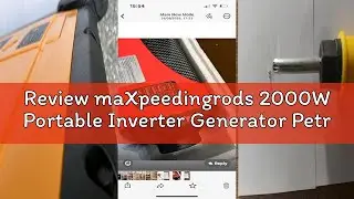Review maXpeedingrods 2000W Portable Inverter Generator Petrol Silent, Digital Display, Compact and