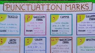 punctuation marks chart / punctuation marks project/ punctuation marks