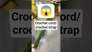 crochet strap for bag tutorial#shorts #shortsfeed #crochetstrap #crochetcord #knitting #Designergirl