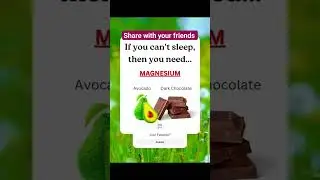 If You don't Sleep ? Try this | #chocolate | #avacados | #diet
