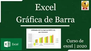 Gráfica de barra en Excel | Curso de Excel 2020