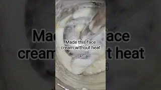 Face cream made without any form of heat...