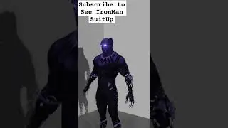Nanotech suit up Black Panther[blender 3.5] #vfx#cgi#suitup#marvel#viral#video #blackpanther#ironman
