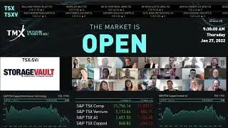 StorageVault Canada Virtually Opens the Market, January 27, 2022