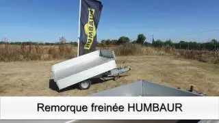 Gamme de Remorques HUMBAUR bagagere freinee double essieux hydraulique AL-KO - FRANSSEN REMORQUES