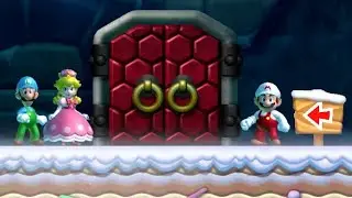 New Super Mario Bros. U Deluxe - 3 Player Co-Op - Word 4 Part 1