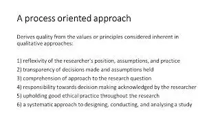 Qualitative research - Quality assurance in qualitative research - Michael Patton