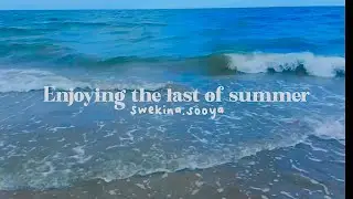 Enjoying the last bit of summer.^◡^.