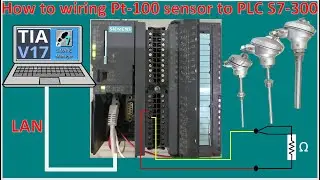TIA Portal V17 and SIMATIC Manager V5.6 connect with PLC S7-300 and Pt-100 sensor