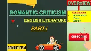 ||Romantic Criticism||Romanticism|| Literary Criticism|| English literature || #ignou #meg5