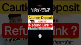 Follow this to get caution Deposit & extra fee refund from KEA👍| Kcet 2025