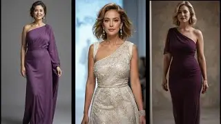 Asymmetrical Mother of the Bride Dress