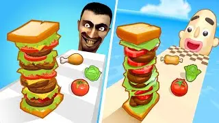 Sandwich Runner 🆚 Sandwich Run🌻🧿🌺🌈Max Levels Walkthrough Android IOS Update Gameplay 900001
