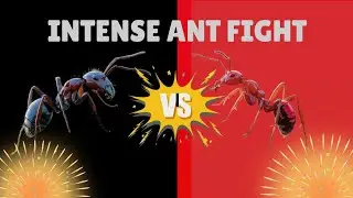 INTENSE BATTLE BETWEEN TWO ANT GROUPS😱💥