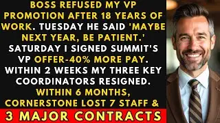 Boss REFUSED My VP Promotion After 18 Years &mdash; I Joined A Rival And My Team Followed