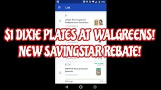 Walgreens $1 Dixie Plates after New SavingStar Rebate!
