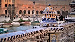 Seville - Cinematic Walking Tour 4K - Beautiful Art of Ceramic Tiles