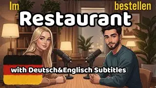 Deutsche Restaurant Gespr&auml;che 🍽️ | Essen bestellen lernen | Anna & Mehmet
