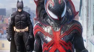 Batman The Dark Knight and Carnage Vs Hunters - Marvel's Spider-Man 2