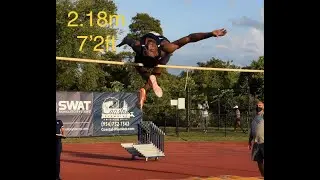 High Jump new PR 2.18m 7'2ft