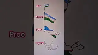 How To Draw Uzbekistan flag! #howtodraw #art #drawing #drawingtutorial #flag  #sketch #easy #artist