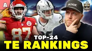 UPDATED Top 24 Redraft TE Rankings & Tiers! | Fantasy Football 2025