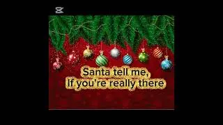 Ariana Grande -Santa tell me- (Lyrics video)
