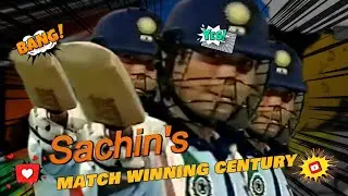 Sachin's Match winning 100 | Ind vs Aus | Sharjah | #sachintendulkar #cricket #fyp #indiancricket