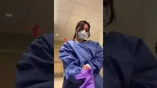 Cute girl wearing gloves