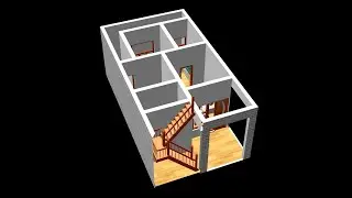 Small House Plan 20 x 36 with 2 Bedroom 720sqft House Plan and American Kitchen 2022 (6 x 11 M)