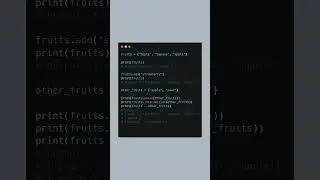 Python - Introduction to Sets