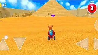 Beruang Sultan naik motor ke Padang Pasir ketemu Pyramid dan Labirin ❤️ Super Bear Adventure