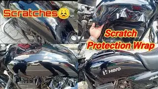 New Hero Splendor Bs6 Model  Scratch Protection Wrap  || Splendor tank taping ||  #splendor