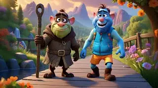 Five Little Trolls Cross the Bridge | Fun Counting Adventure Song for Kids | Troll Nursery Rhyme