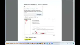 Fix Microsoft Word Crashing on Windows