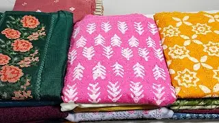 PURE BANARASI SILK PARTY WEAR SET|PURE HAKOBA COTTON WITH MULCOTTON DUPATTA 