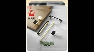KAK Modern Gold Chrome Kitchen Handle Cabinet Knobs and Handles Fashion Drawer Knobs Pulls Furnit...