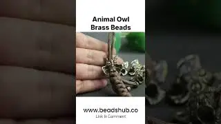 Animal Owl Paracord & Knife Brass Beads