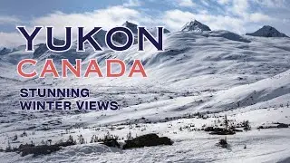 Breathtaking Aerial Views of Yukon, Canada | Whitehorse Cityscape, Lakes & Mountains in Winter