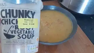 I try M&S Chunky Chicken root vegetable soup