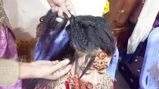 First day bridal hair style step by step real bridal hair style trending hair style