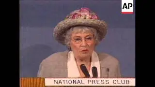 WORLDWIDE: FORMER US CONGRESSWOMAN BELLA ABZUG DIES