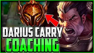 HOW TO CARRY WITH DARIUS [Bronze Coaching] | Darius Top Guide - KingStix Challenger Coaching